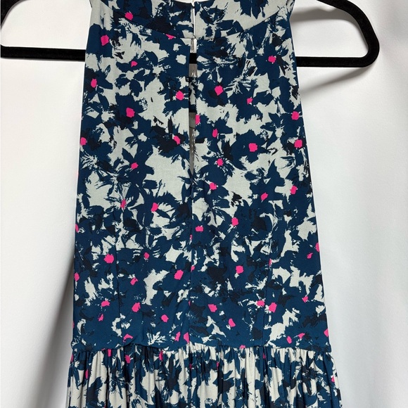 Taylor Blue Floral Prairie Maxi Dress Sleeveless Size 10 - Picture 6 of 10